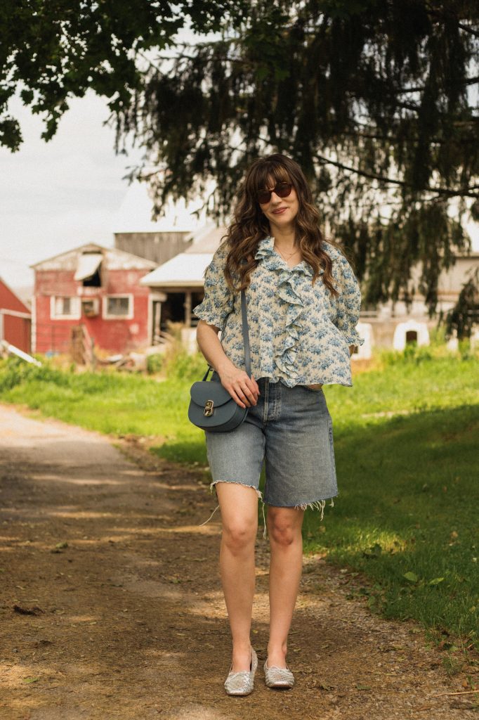 Citizens of Humanity Ayla Shorts with Doen Henri Top